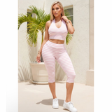 Enjoying The City Stripe Capri Set