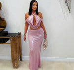 Shimmer Starfish maxi skirt set