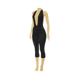 Capri halter jumpsuit