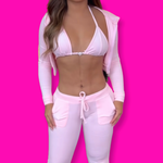 Sweetheart velour 3pc tracksuit