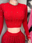Sexy rhinestone set
