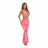 Preety Pink Paradise Maxi Dress