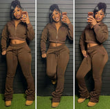 Whatever I like stacked sweatsuit