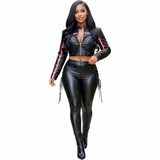 Preety Rebel Moto Cropped Jacket