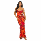 Afterglow Ruffle Maxi Dress