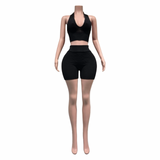 Sunlit Sculpt Halter Set