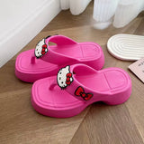 Hello Kitty Pink Platform Sandals