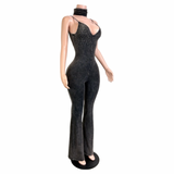 Diamond dust jumpsuit w/headband