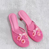 Chinese slipper heels