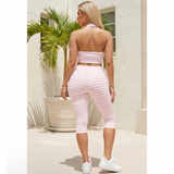 Enjoying The City Stripe Capri Set