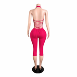Summer Pop Capri Jumpsuit