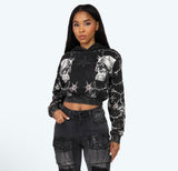 Dystopia crop hoodie