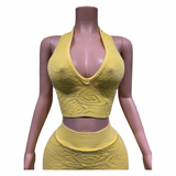 Sunlit Sculpt Halter Set