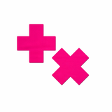 Hot Pink Cross Pasties