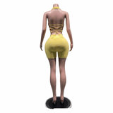 Sunlit Sculpt Halter Set