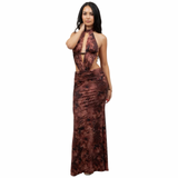 Wild Obsession Beaded Cutout Maxi Dress