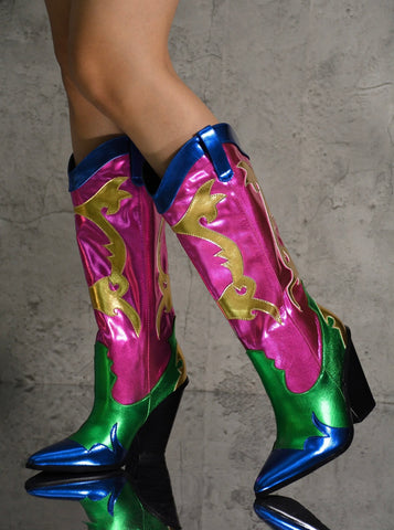 Vibrant cowgirl boots