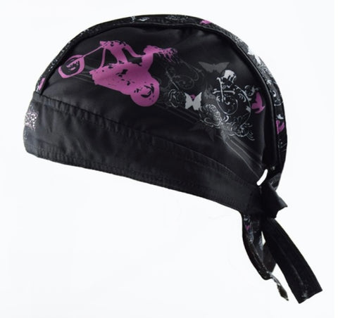 Girly motorcycle bandana cap 2