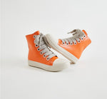 Orange fashion sneakers