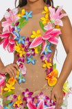 Exotic Blooms dress-short