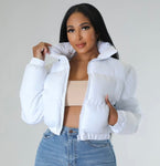 It girl crop puffer jacket