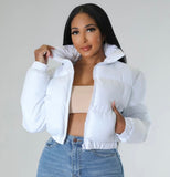 It girl crop puffer jacket