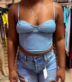 Pretty gal shimmer top