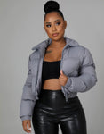 It girl crop puffer jacket