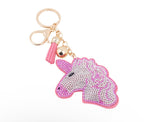 Unicorn crystal keychain