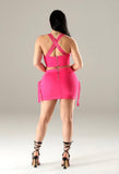 Zipper skirt set