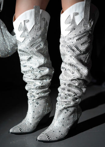 Icy cowgirl boots