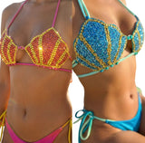 Luxe resort shell bikini set