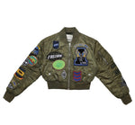 Co exist patches bomber jacket