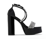 Bling plat heels