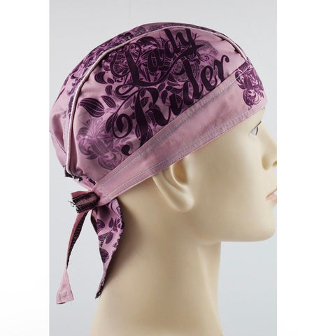 Girly lady rider motorcycle bandana cap