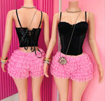 Blissed ruffle shorts