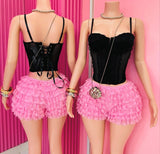 Blissed ruffle shorts