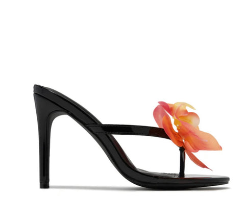 Orange Flower heels