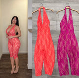 Luxe Lace Capri Jumpsuit