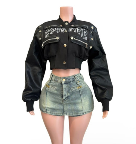 Rockstar crop jacket