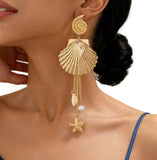 Beach tassel earrings