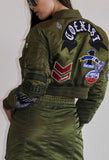 Co exist patches bomber jacket