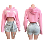 Certified cropped hoodie