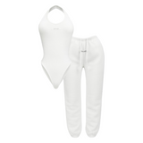 Cutie patootie halter bodysuit set