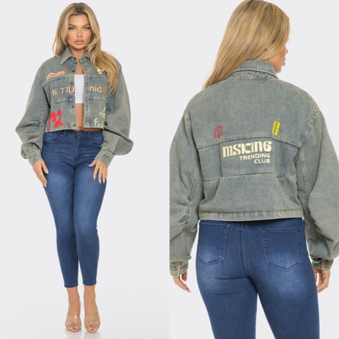 Trending club denim jacket