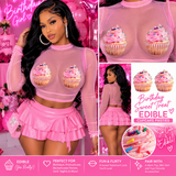 Edible Birthday Sweet Treat Cupcake Pasties
