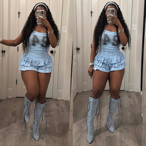 Tiera tiered romper