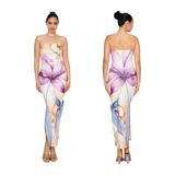 Water Blossom Midi Dress