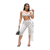 Polka Doll Capri Set