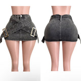 Bling denim skirt